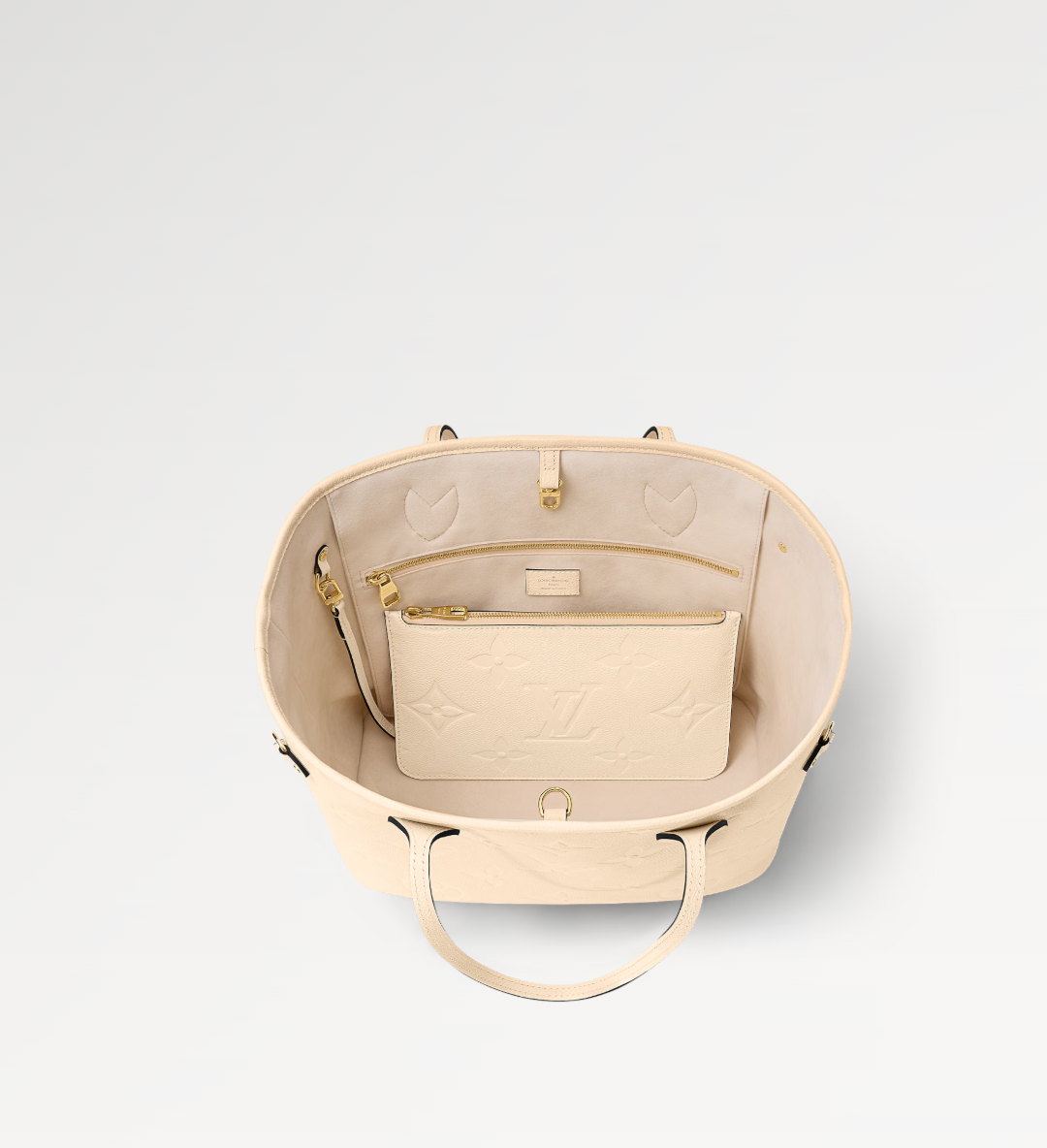 Louis Vuitton Neverfull MM CrÃƒÆ’Ã‚Â¨me beige