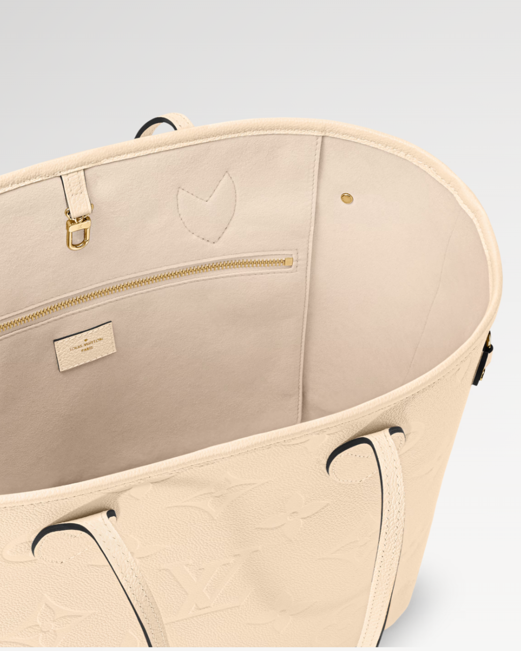 Louis Vuitton Neverfull MM CrÃƒÆ’Ã‚Â¨me beige
