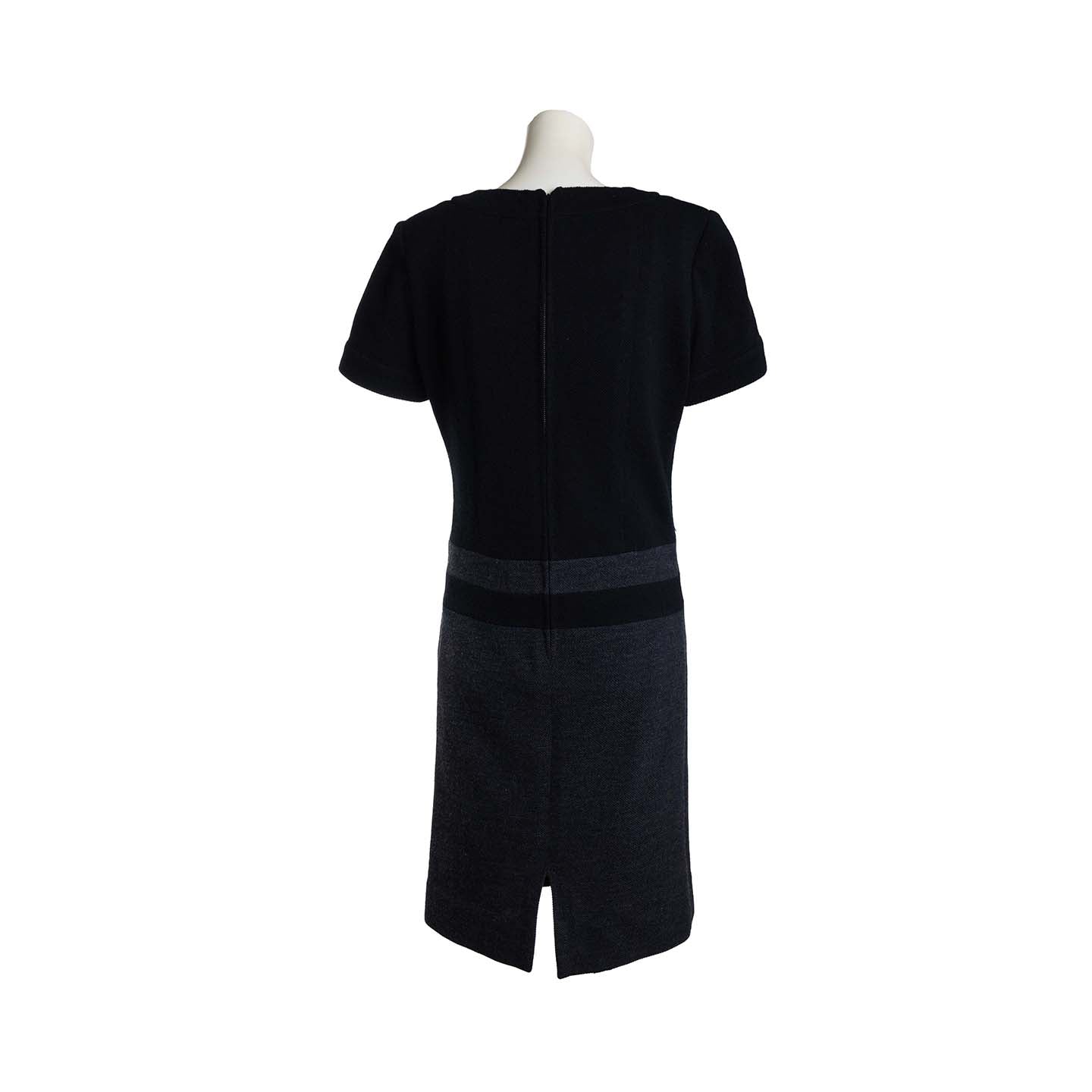 Chanel dress in black and anthracite gray wool - M - 2000s
