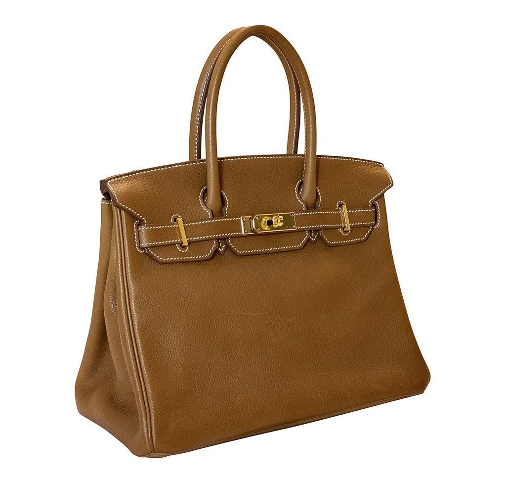 HermÃƒÆ’Ã‚Â¨s Birkin 30 Barenia Faubourg Fauve GHW Bag