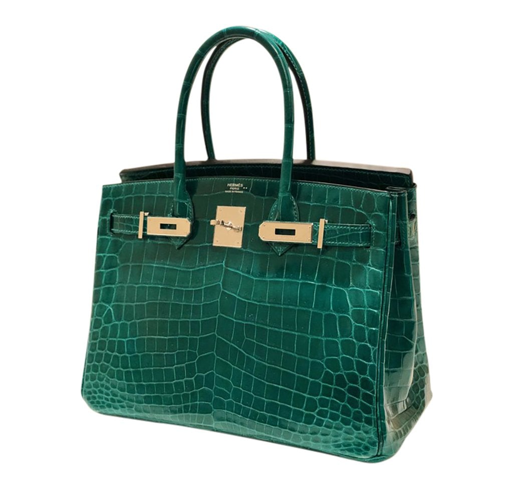 HermÃƒÆ’Ã‚Â¨s Birkin 30 Bag Emeraude Niloticus Crocodile PHW
