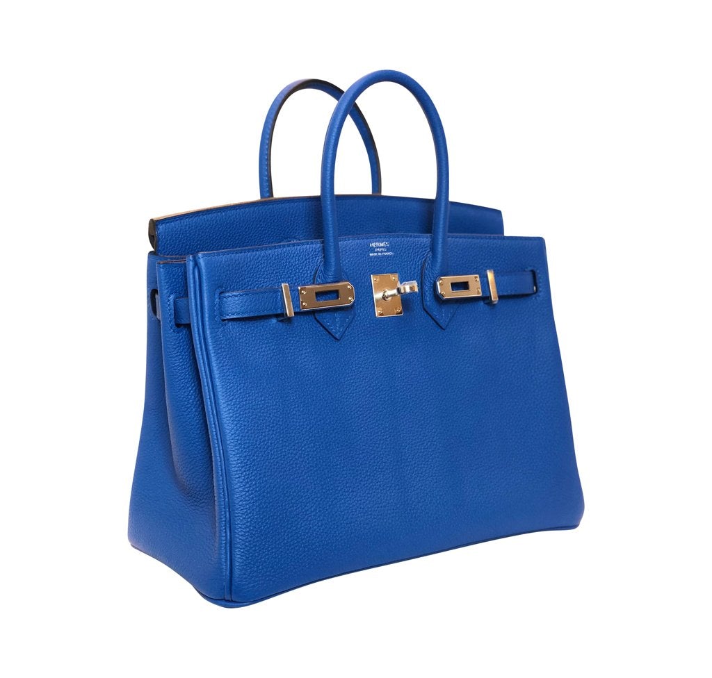 HermÃƒÆ’Ã‚Â¨s Birkin 25 Togo Bleu Zellige Bag