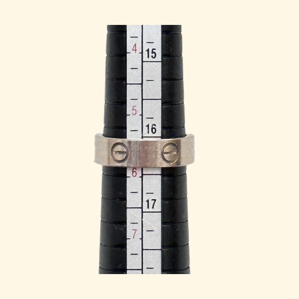 Cartier Love White Gold Ring K18