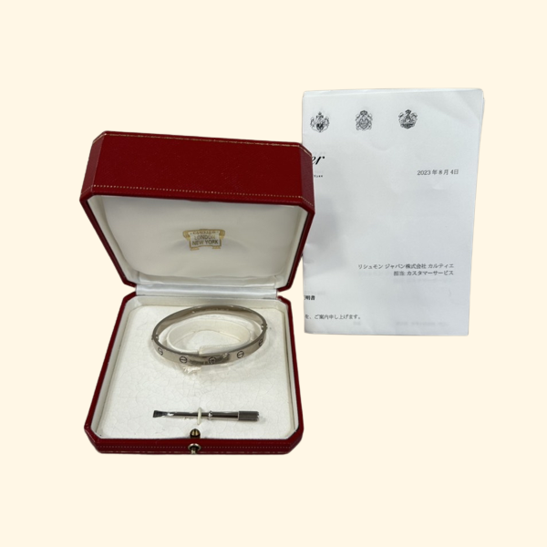 Cartier K18WG Love Bracelet