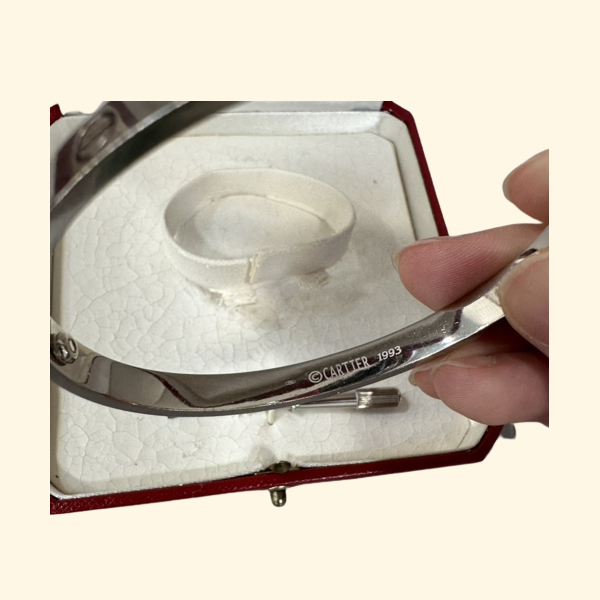Cartier K18WG Love Bracelet