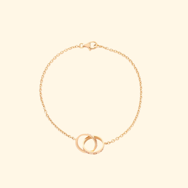 Cartier K18YG Baby Love Inter-Locking Bracelet
