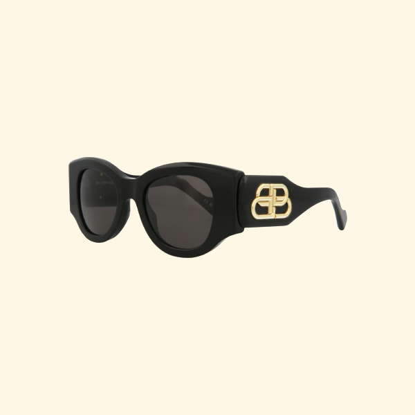 Balenciaga Round-Frame Acetate Sunglasses