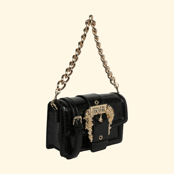 Versace Jeans Baroque Buckle Shoulder Bag