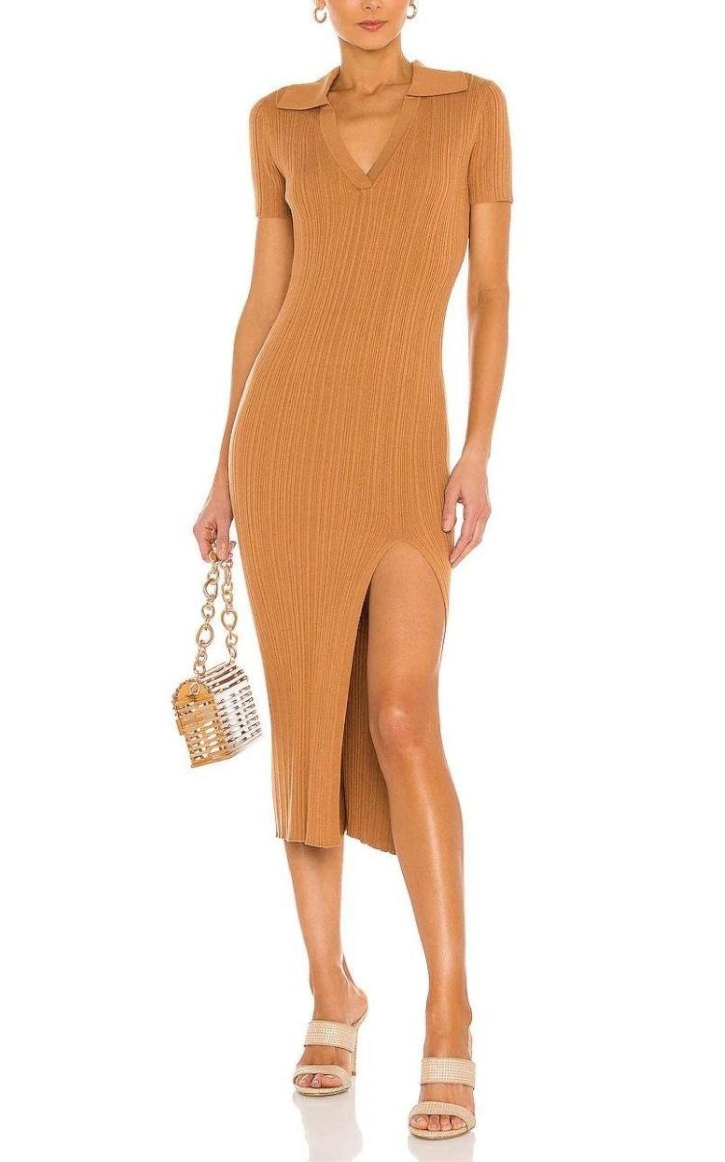 Sylva Caged Bamboo Shoulder Bag