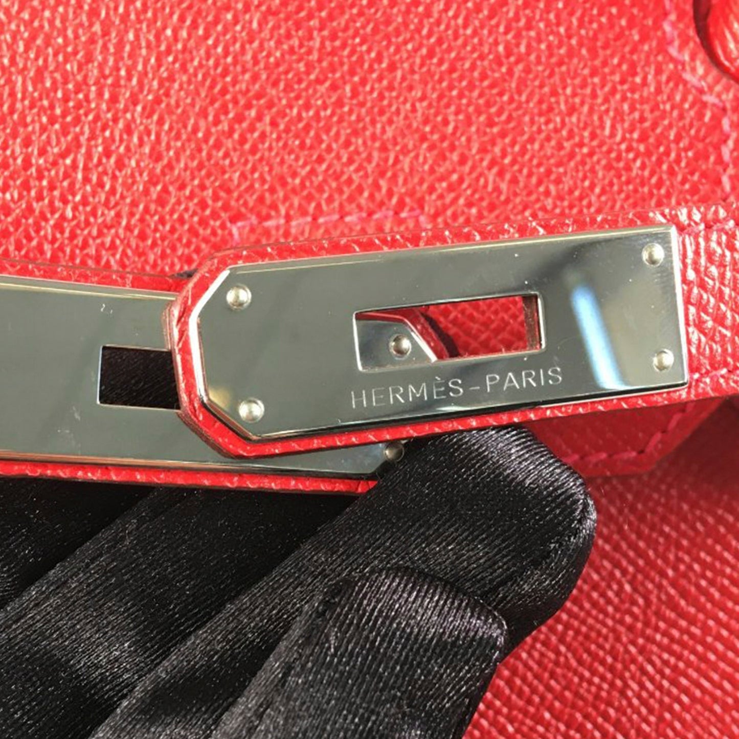 HermÃƒÆ’Ã‚Â¨s Birkin Retourne 30 Red Epsom Palladium