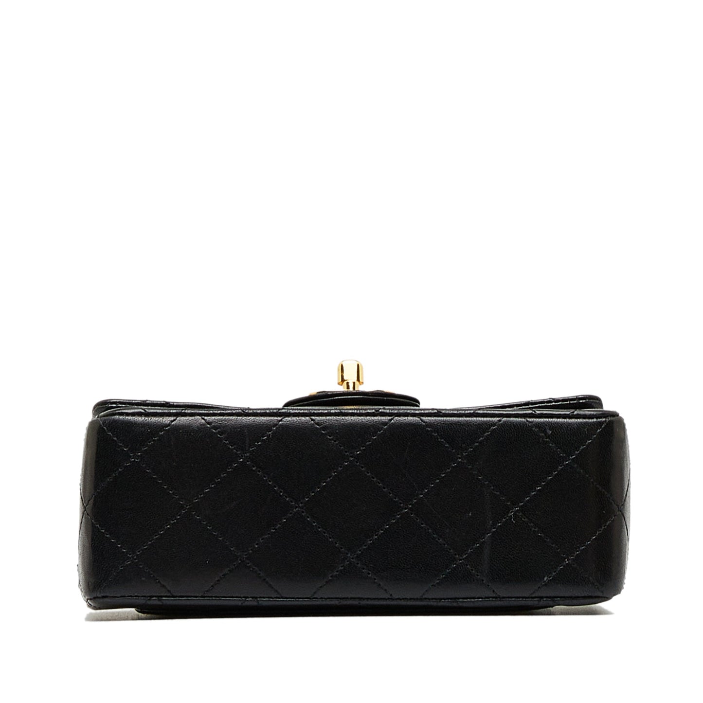 Chanel Classic Flap Mini Black Square Lambskin Gold