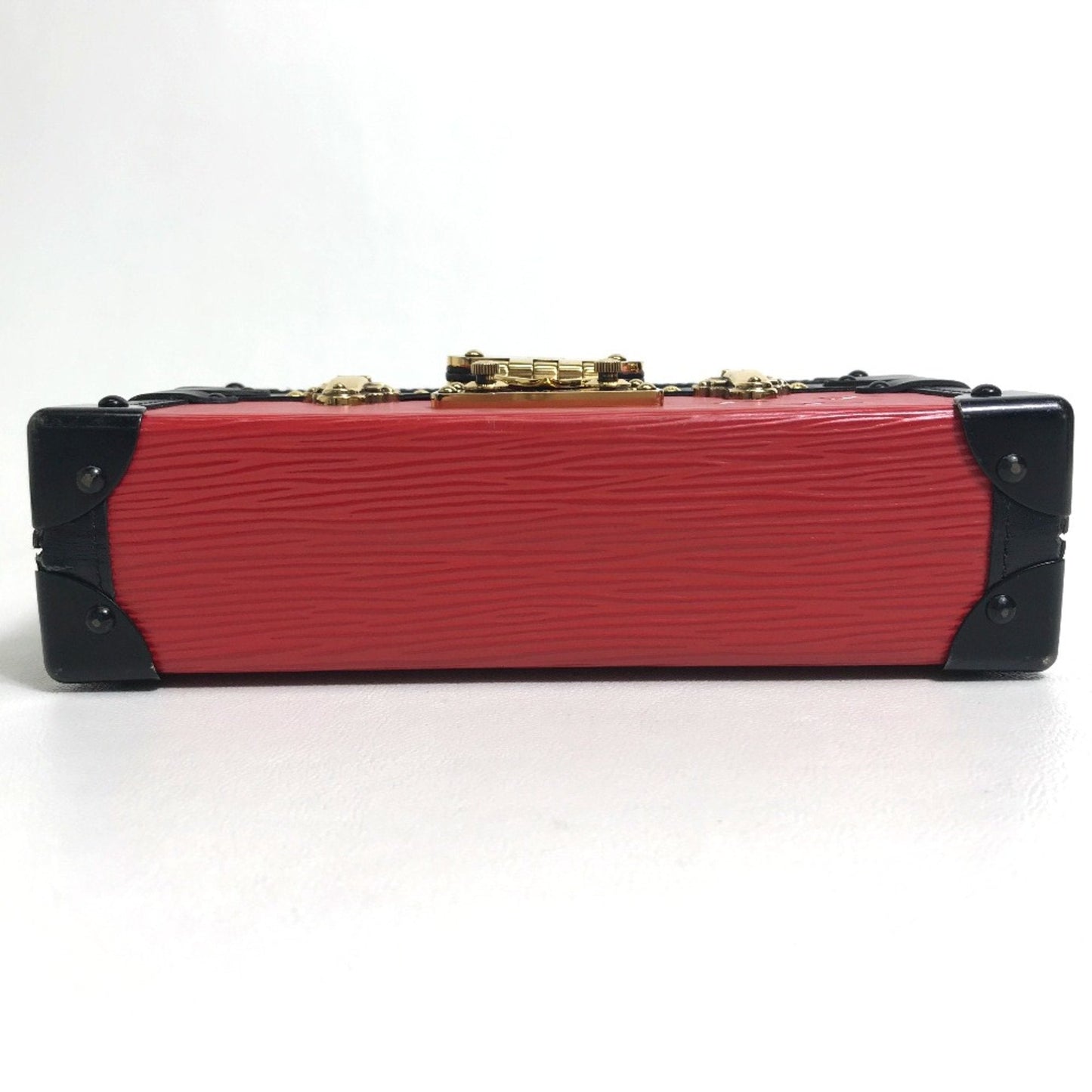 Petite Malle Red Epi Leather Clutch