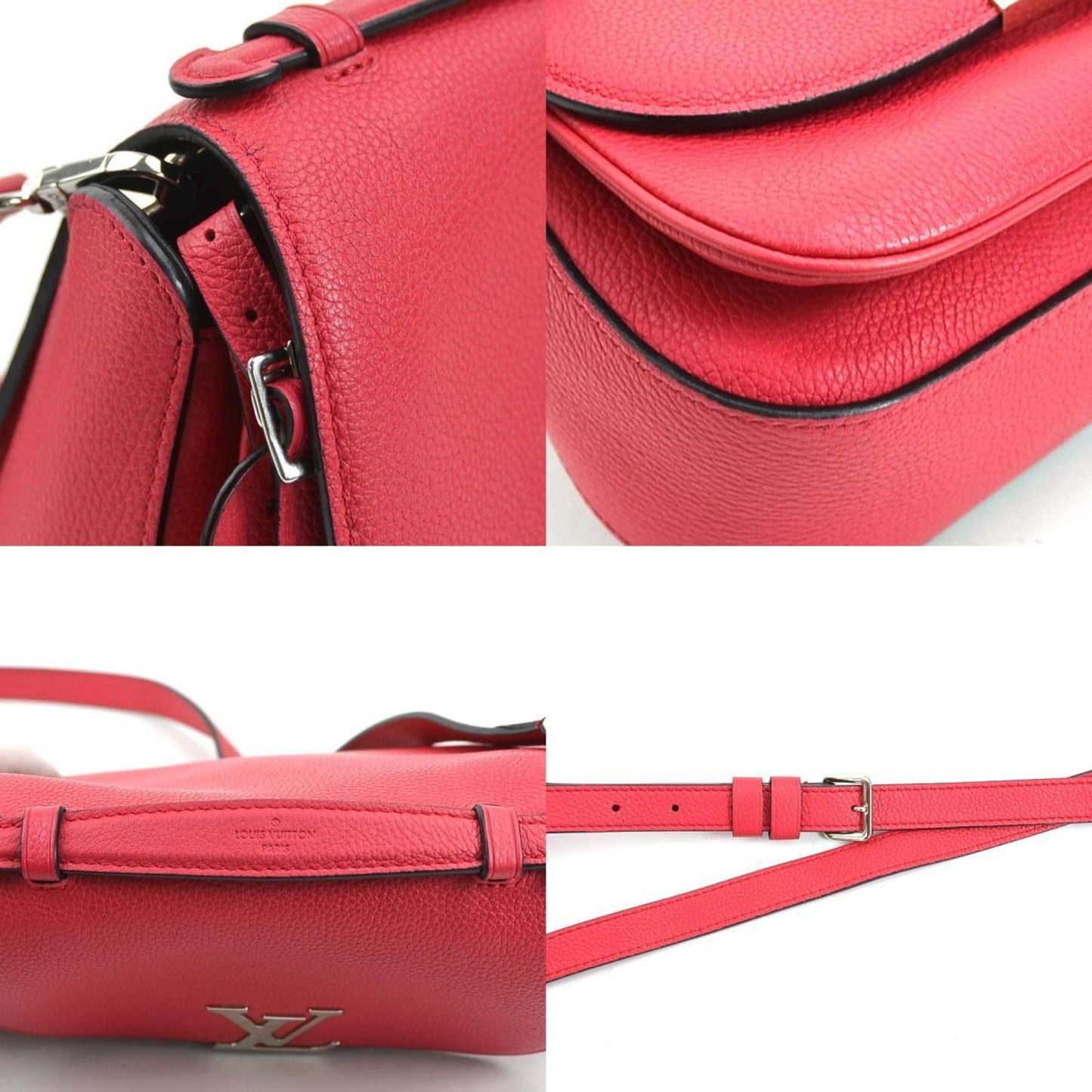 Vivienne Leather Handbag with Name Tag and Slight Wear