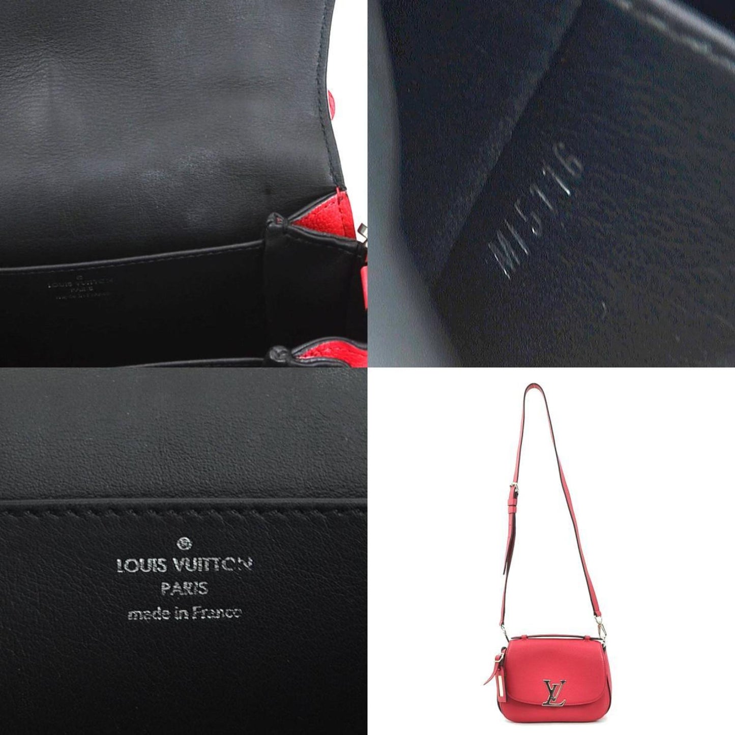 Vivienne Leather Handbag with Name Tag and Slight Wear