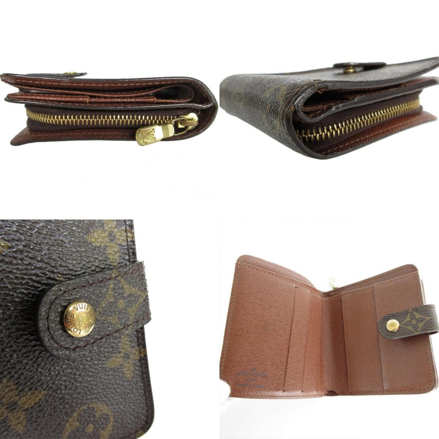 Compact Canvas Zip Wallet