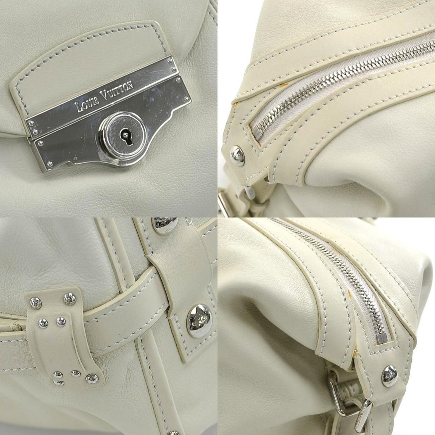 Luxury Leather Boston Bag with Accessories