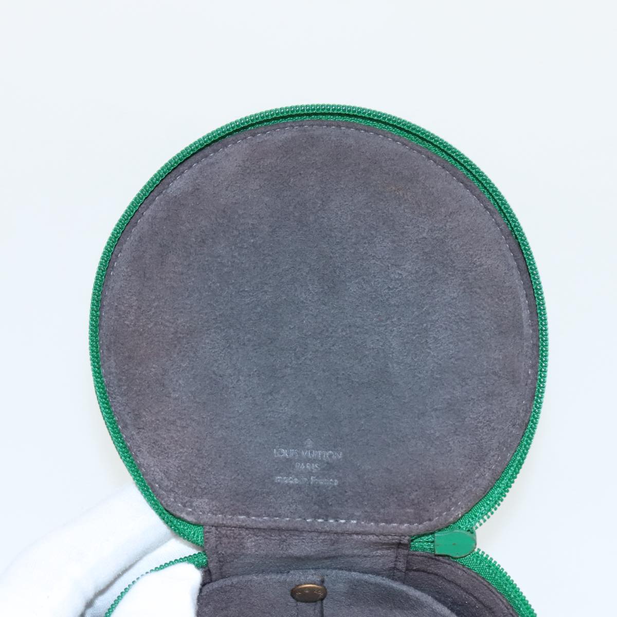 Round Jewelry Case Zip Closure