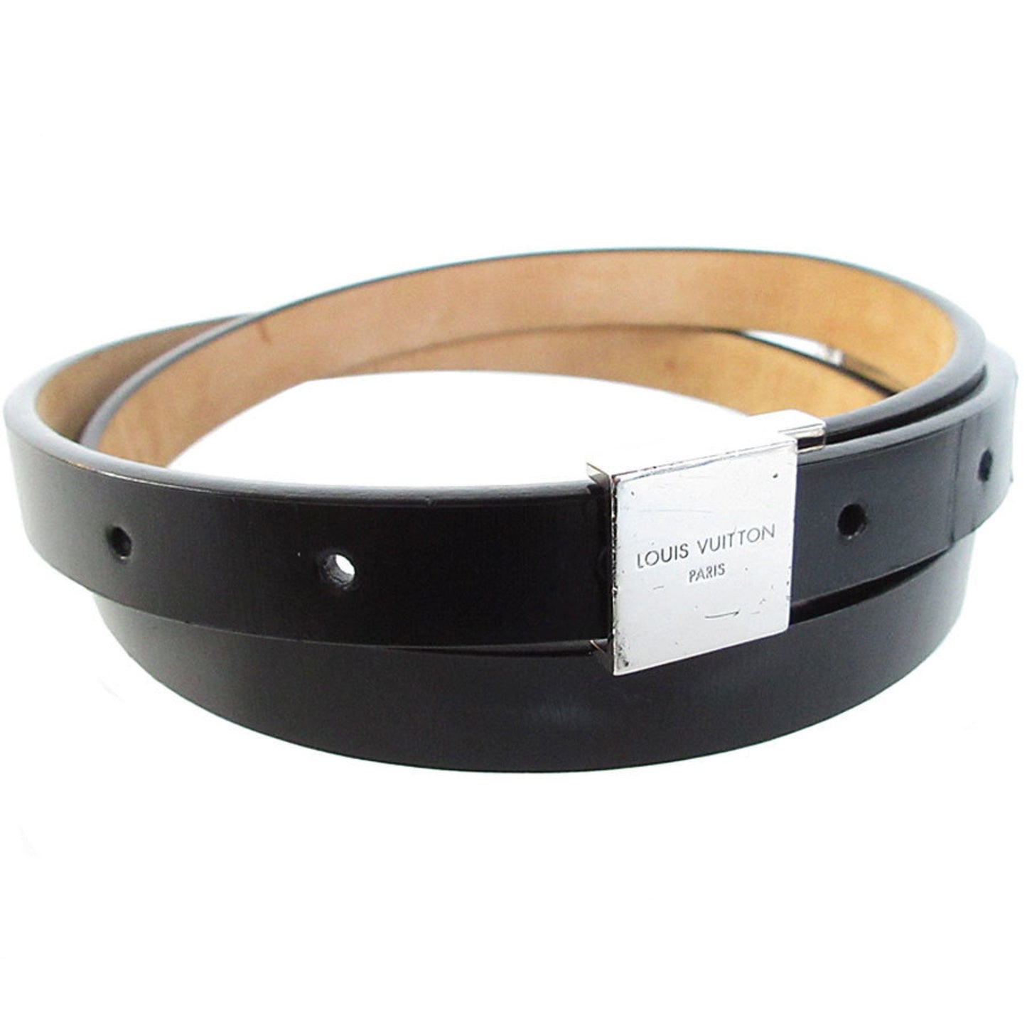 Metal Belt with Slight Stain and Buckle Scratches