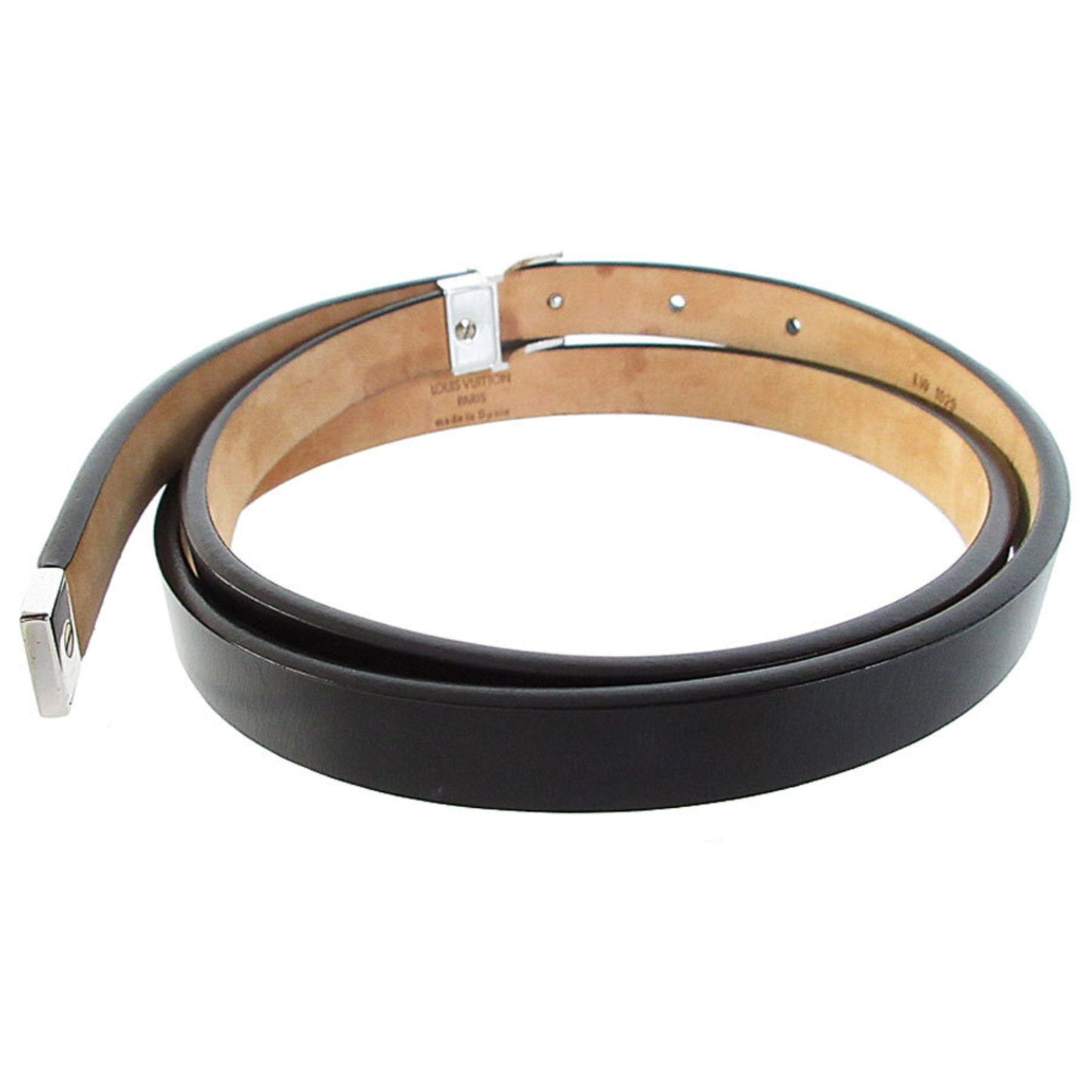 Metal Belt with Slight Stain and Buckle Scratches
