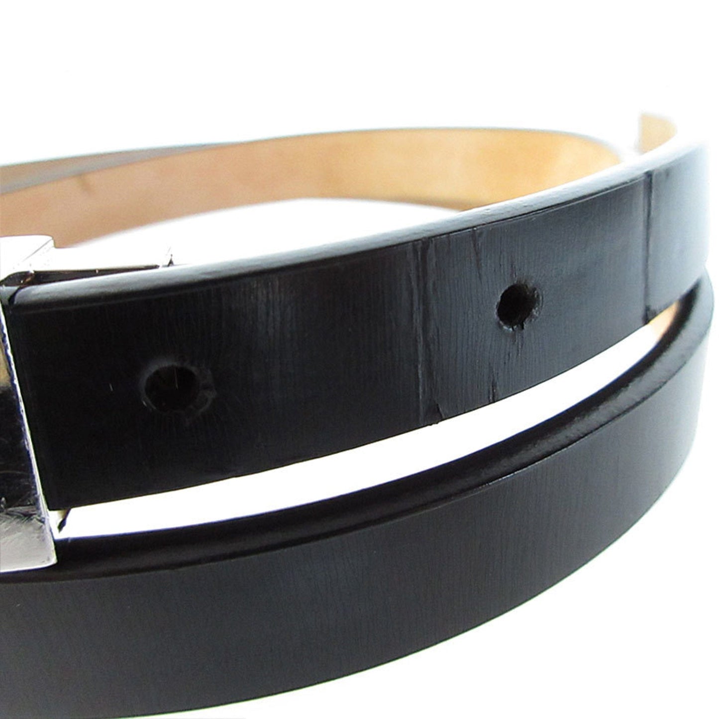 Metal Belt with Slight Stain and Buckle Scratches