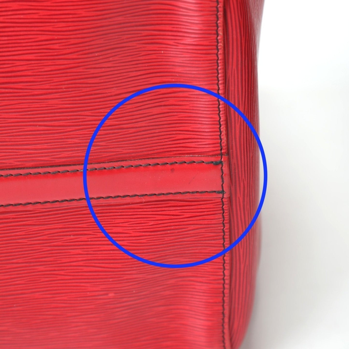 Leather Keepall Travel Bag with Name Tag