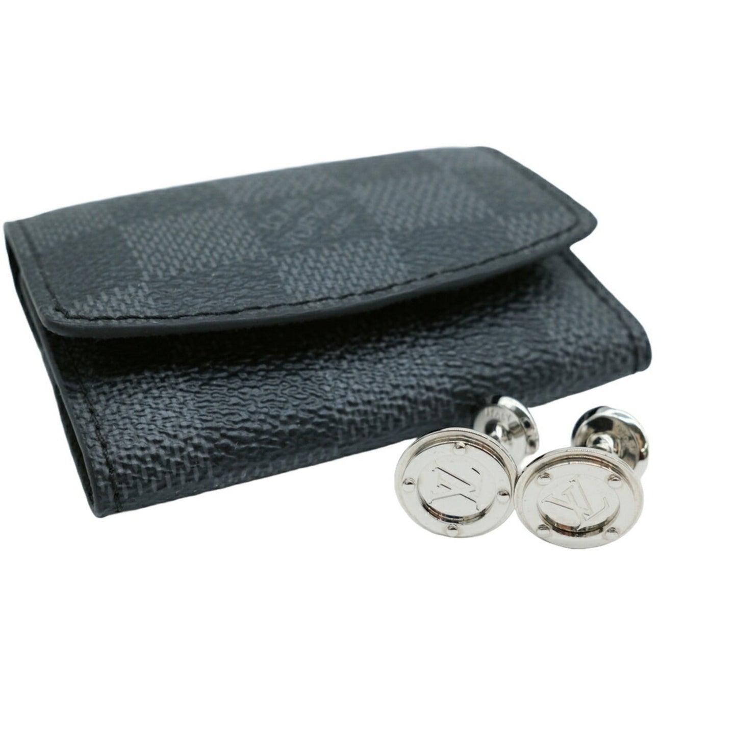 Metal Circle Keychain with Case