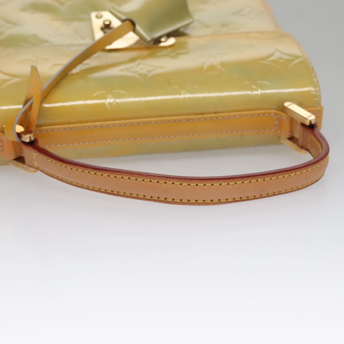 Patent Leather Handbag with Key and Clochette Accessories