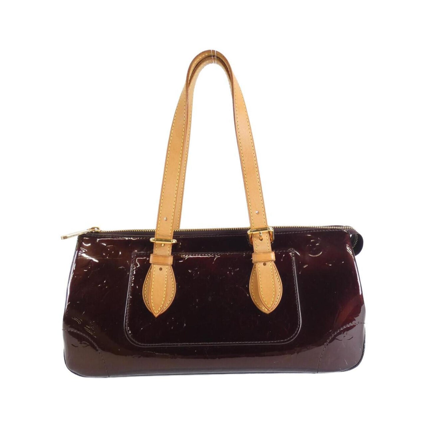 Rosewood Patent Leather Handbag in Good Condition
