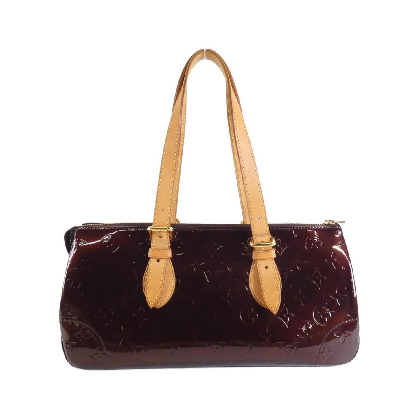 Rosewood Patent Leather Handbag in Good Condition