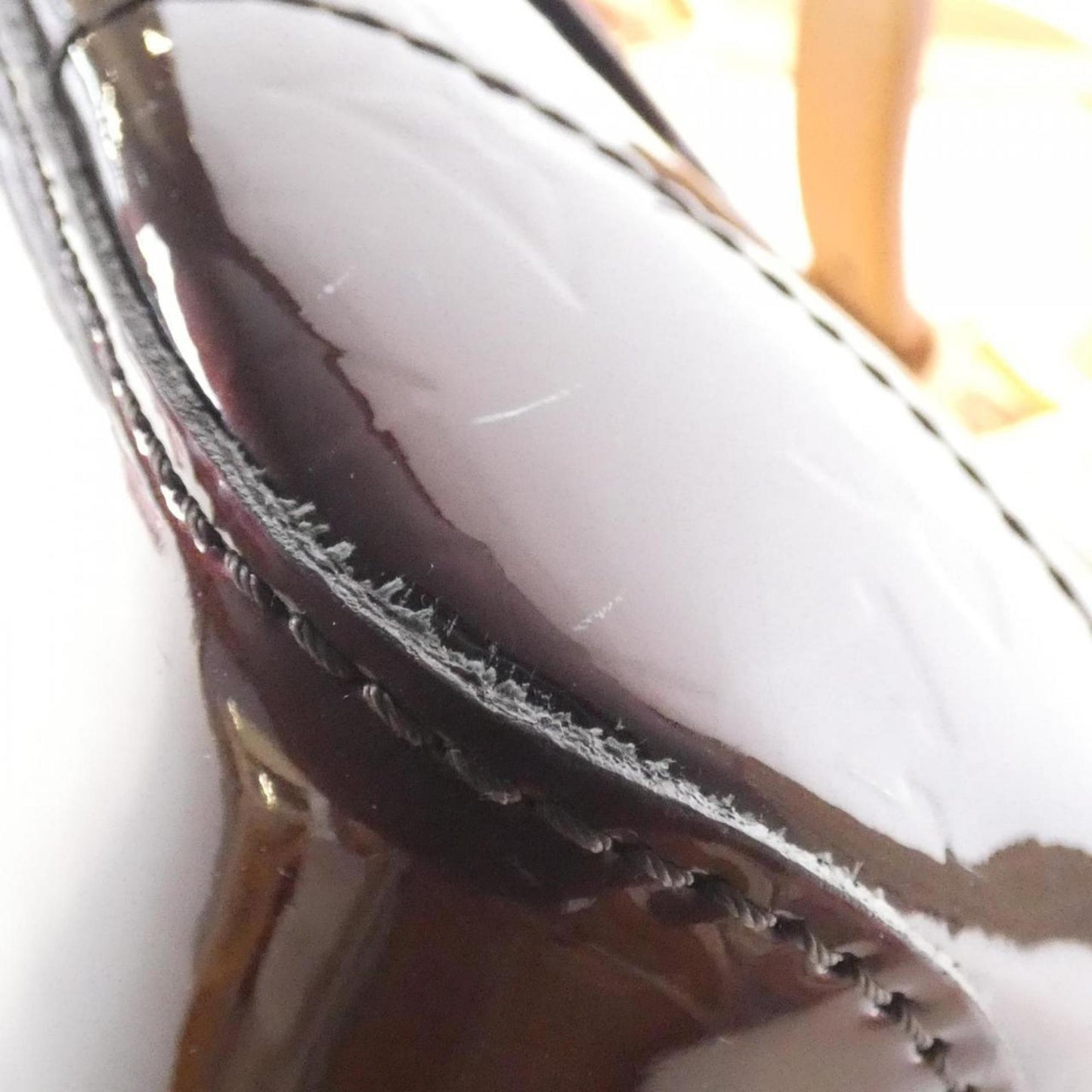 Rosewood Patent Leather Handbag in Good Condition