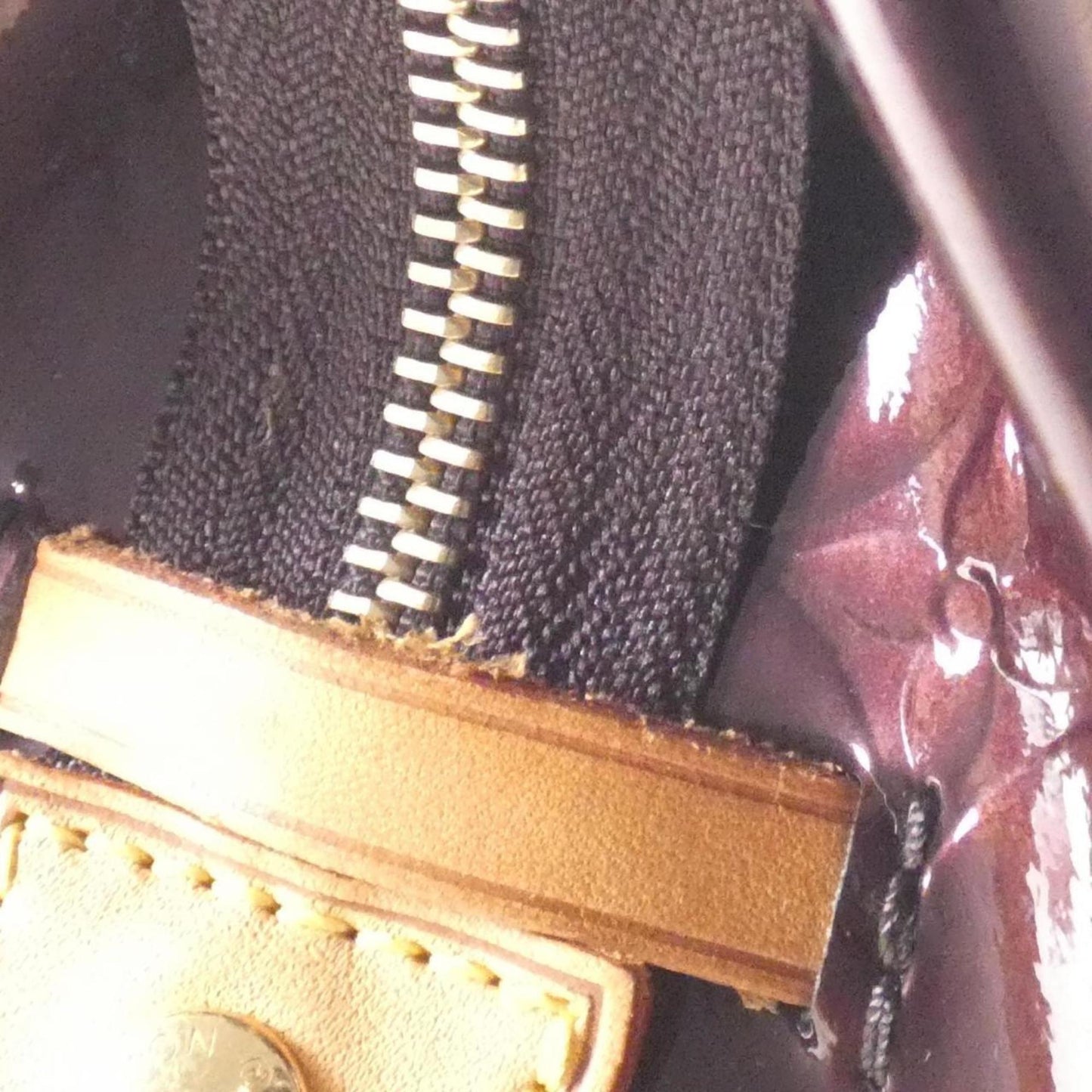 Rosewood Patent Leather Handbag in Good Condition