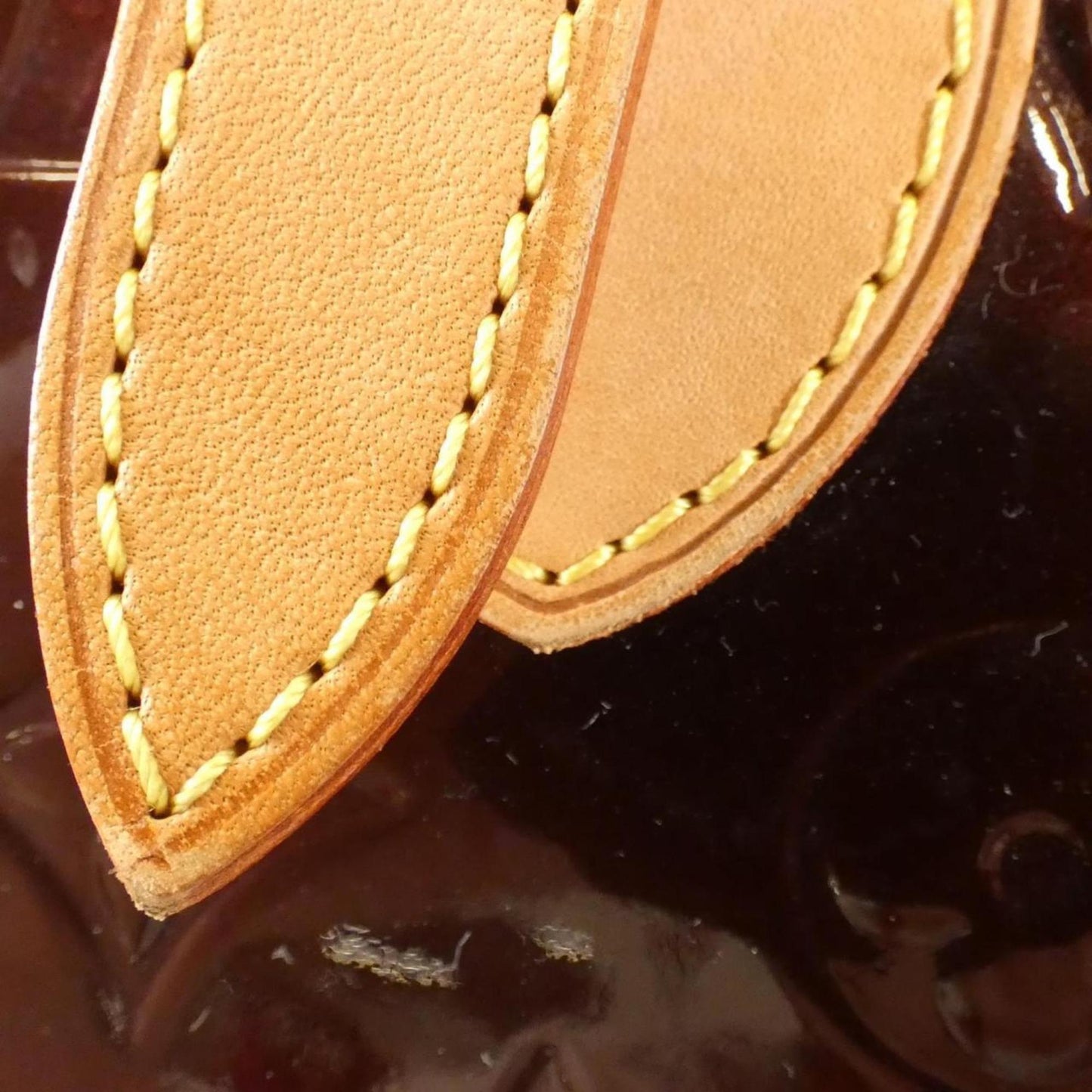 Rosewood Patent Leather Handbag in Good Condition