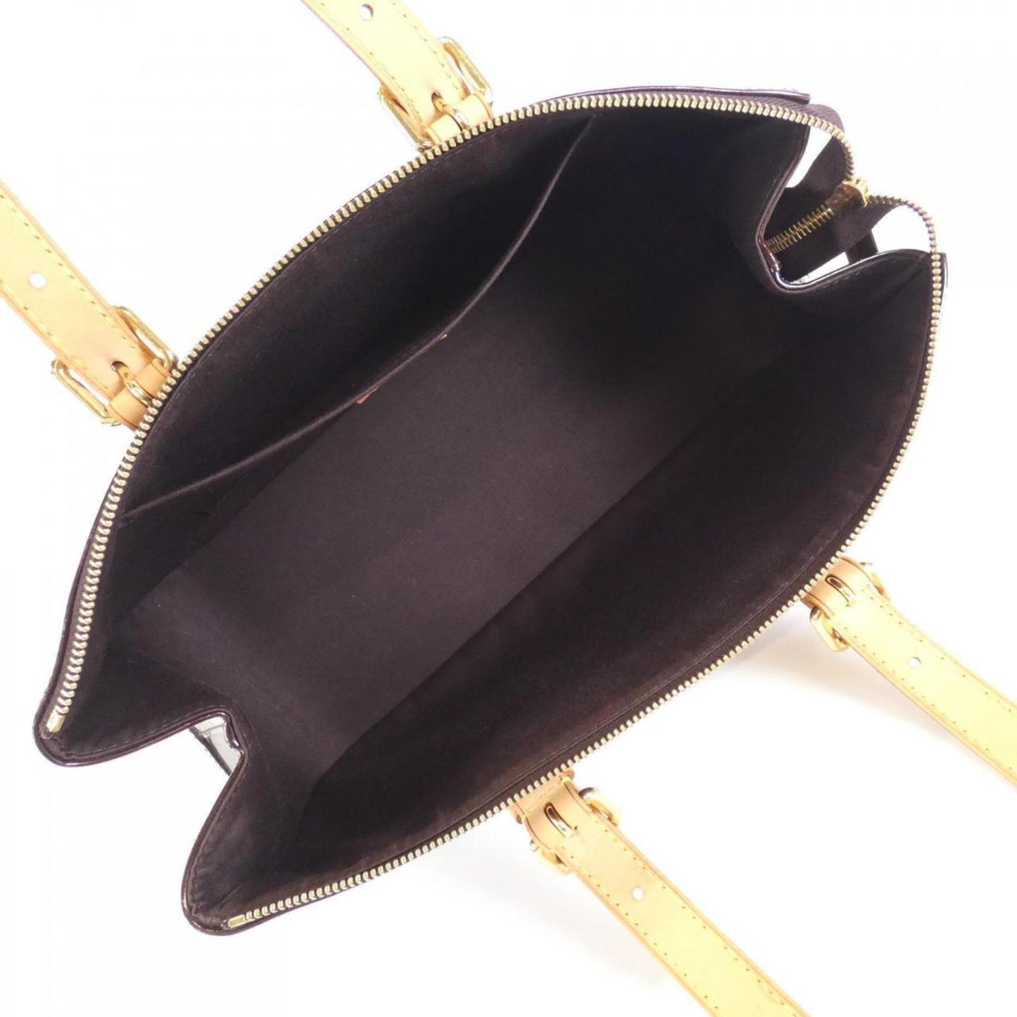 Rosewood Patent Leather Handbag in Good Condition