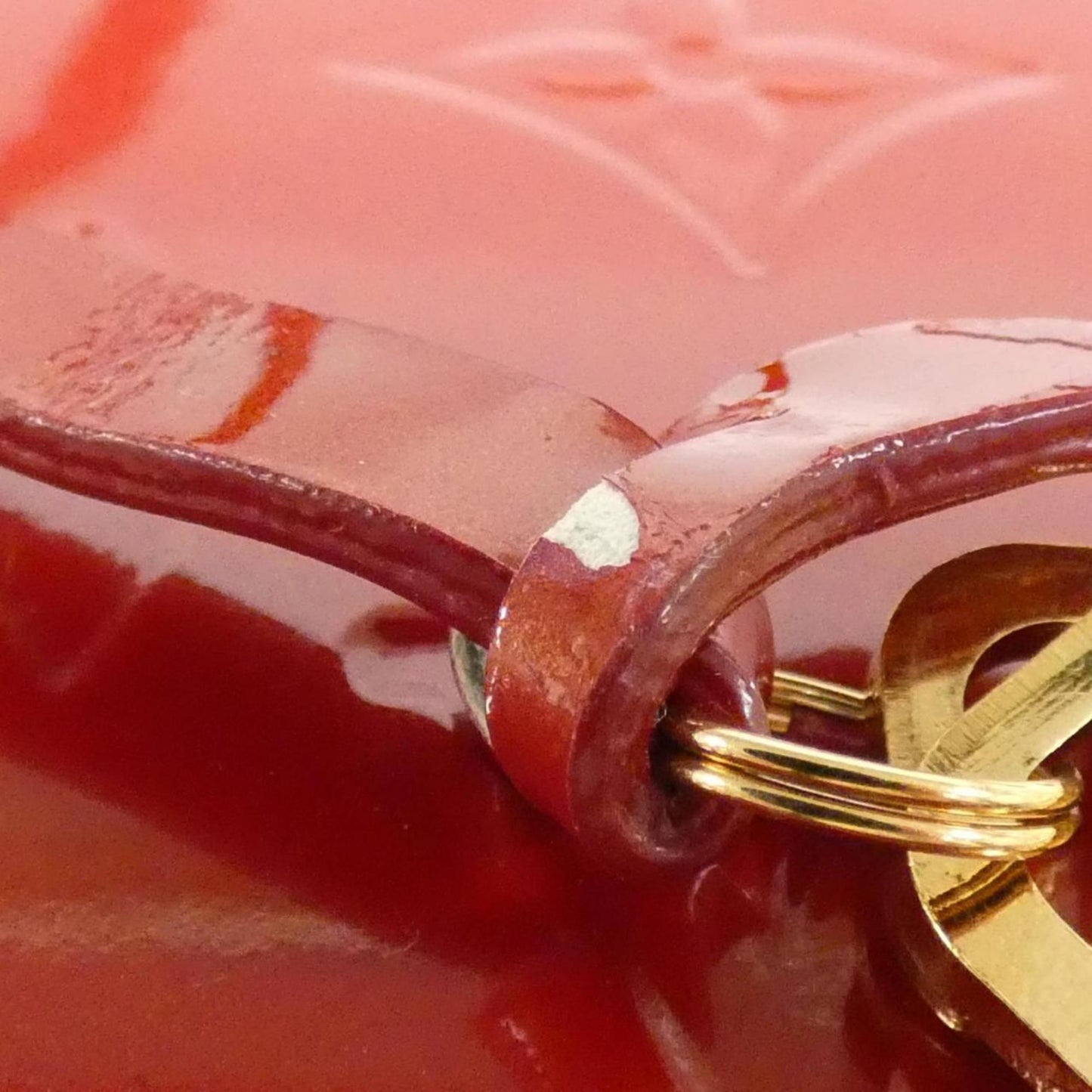 Patent Leather Alma Handbag with Clochette Dust Bag Key and Padlock