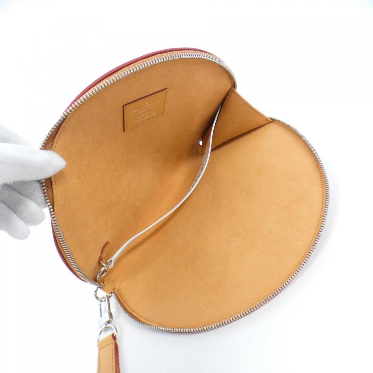 Pochette HalfMoon Leather Clutch