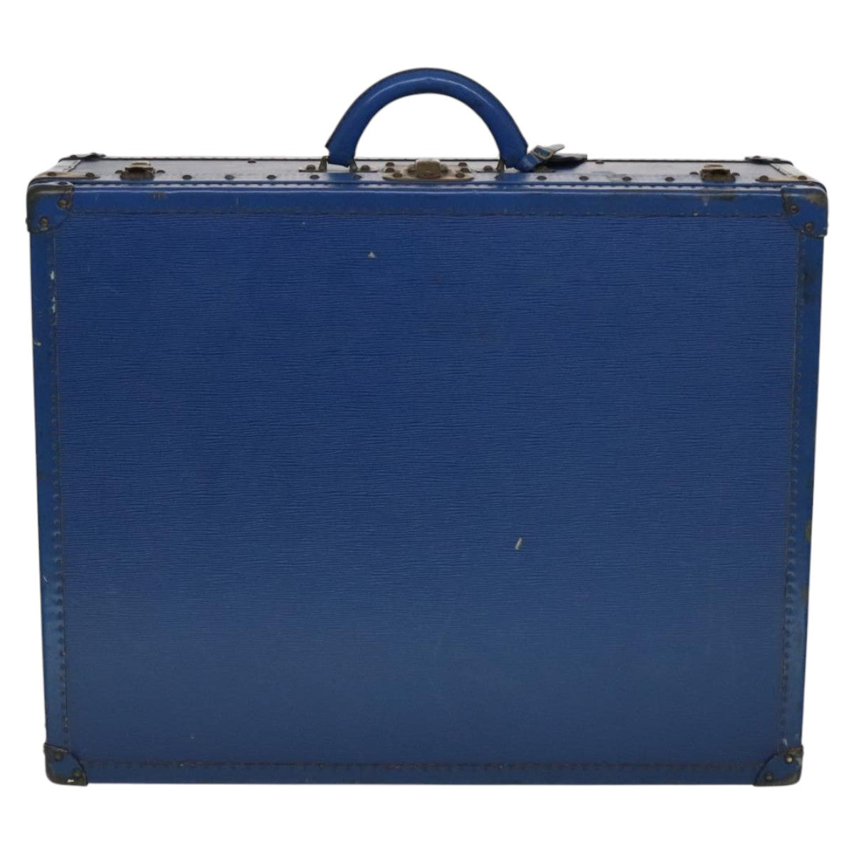 Elegant Leather Trunk with Key and Clochette