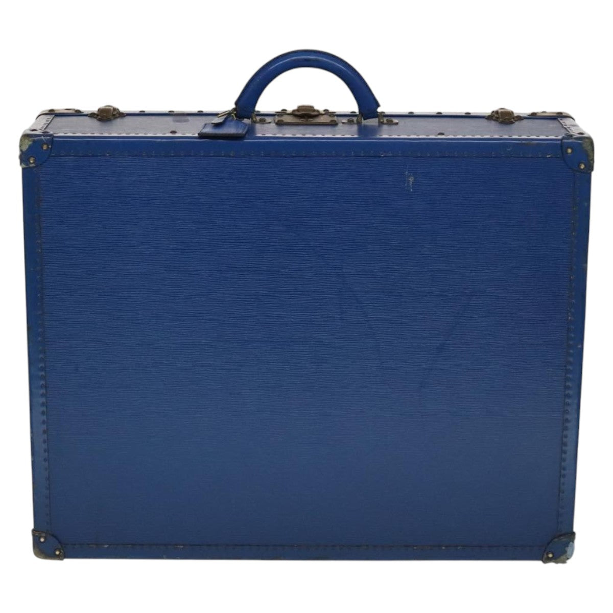 Elegant Leather Trunk with Key and Clochette