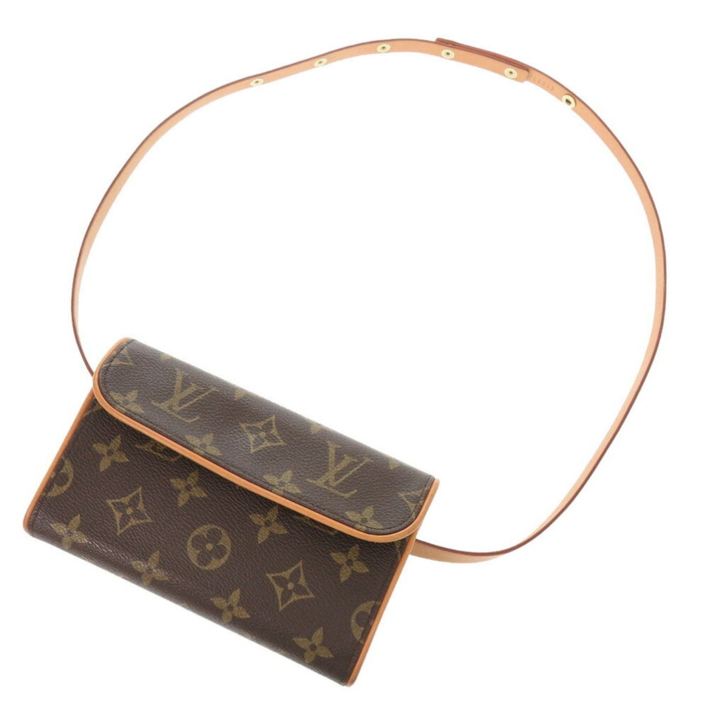 Florentine Canvas Shoulder Bag with Dust Bag and Strap