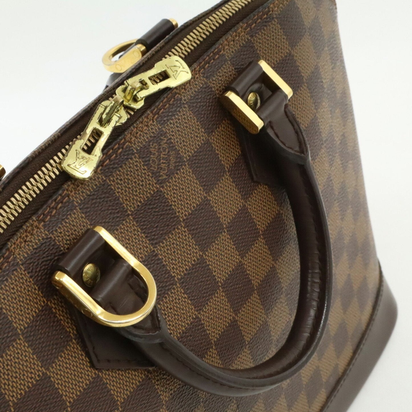 Canvas Designer Handbag with Slight Wear and Scratches