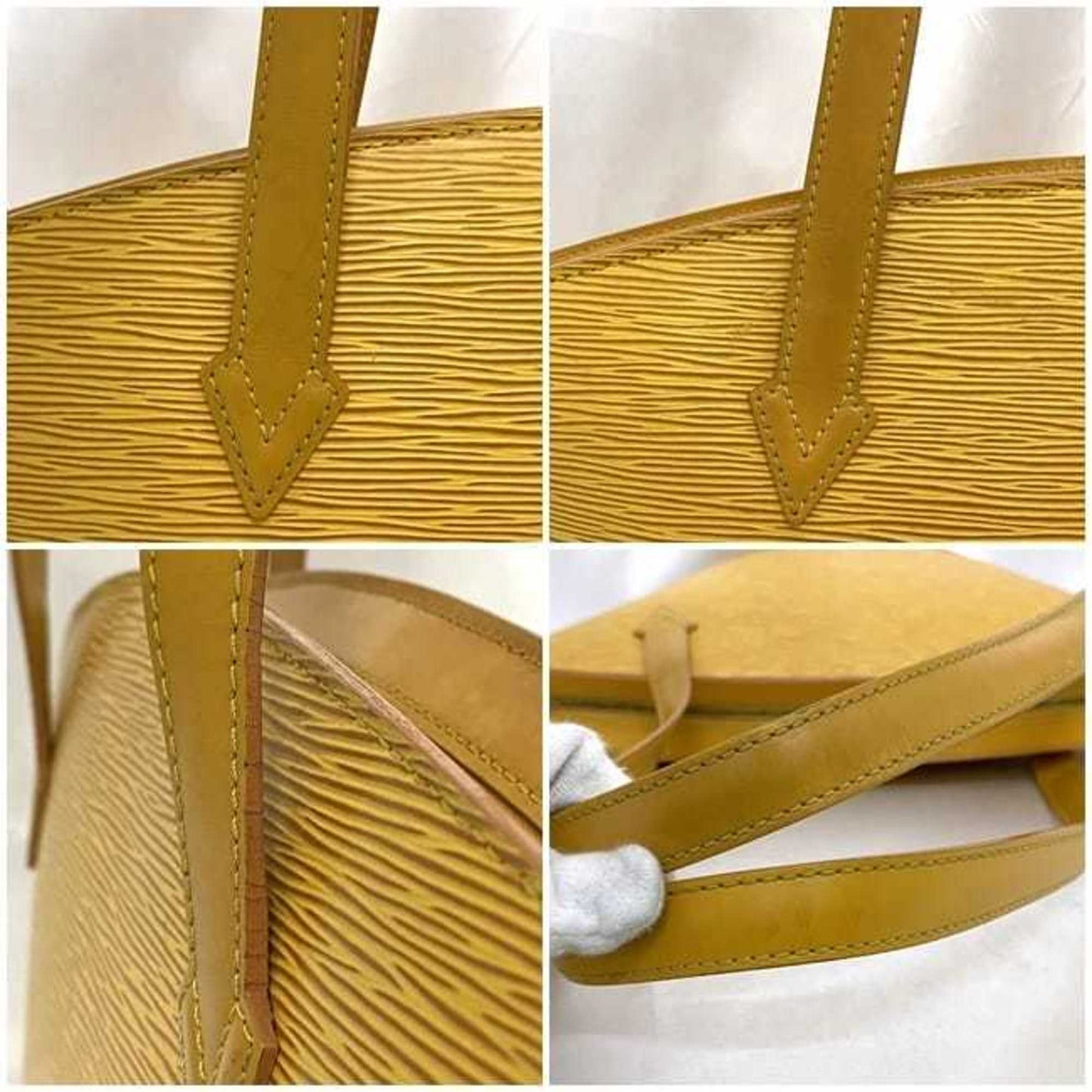 Leather Handbag with Slight Wear and Staining