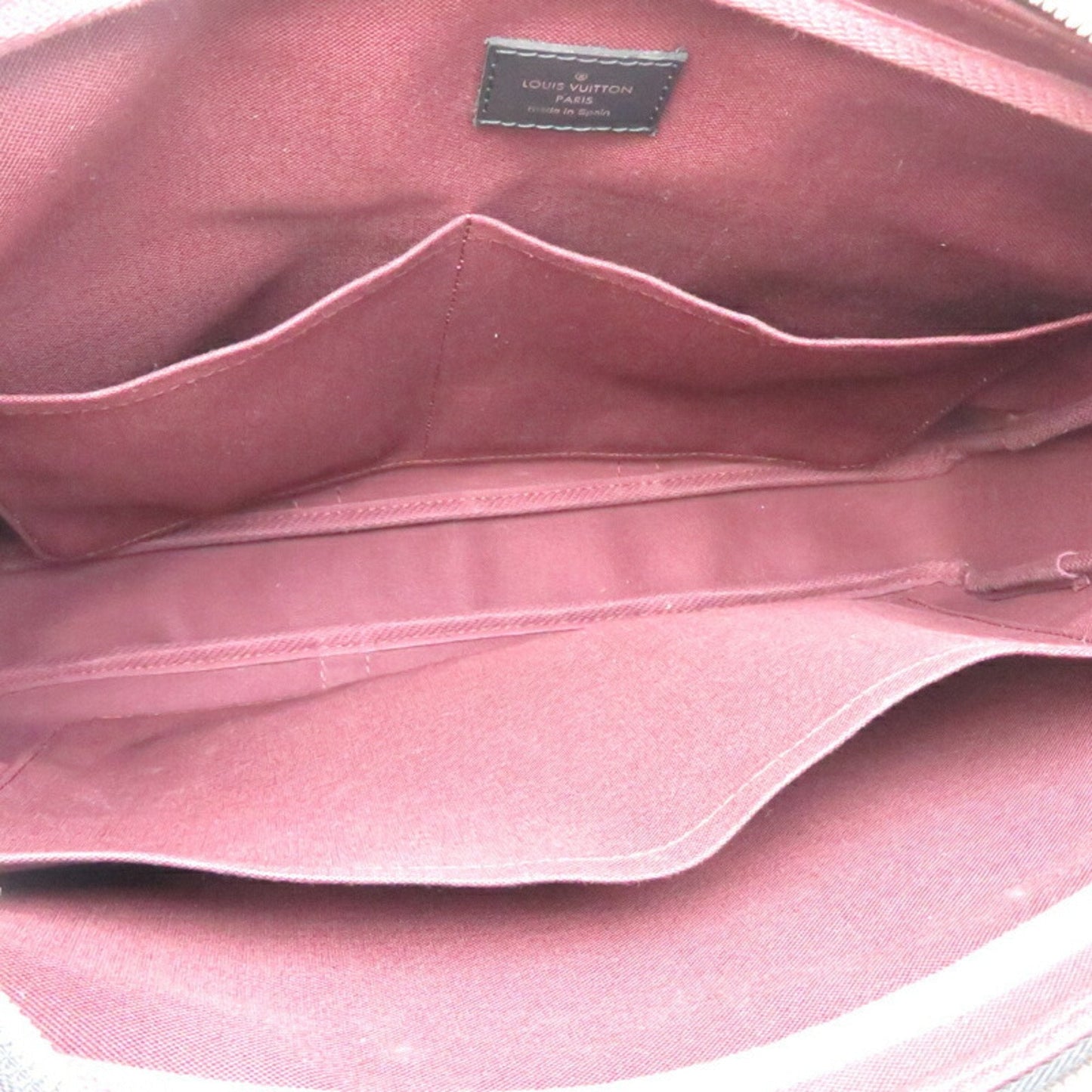 Canvas Porte Documents Voyage with Dust Bag Padlock and Shoulder Strap