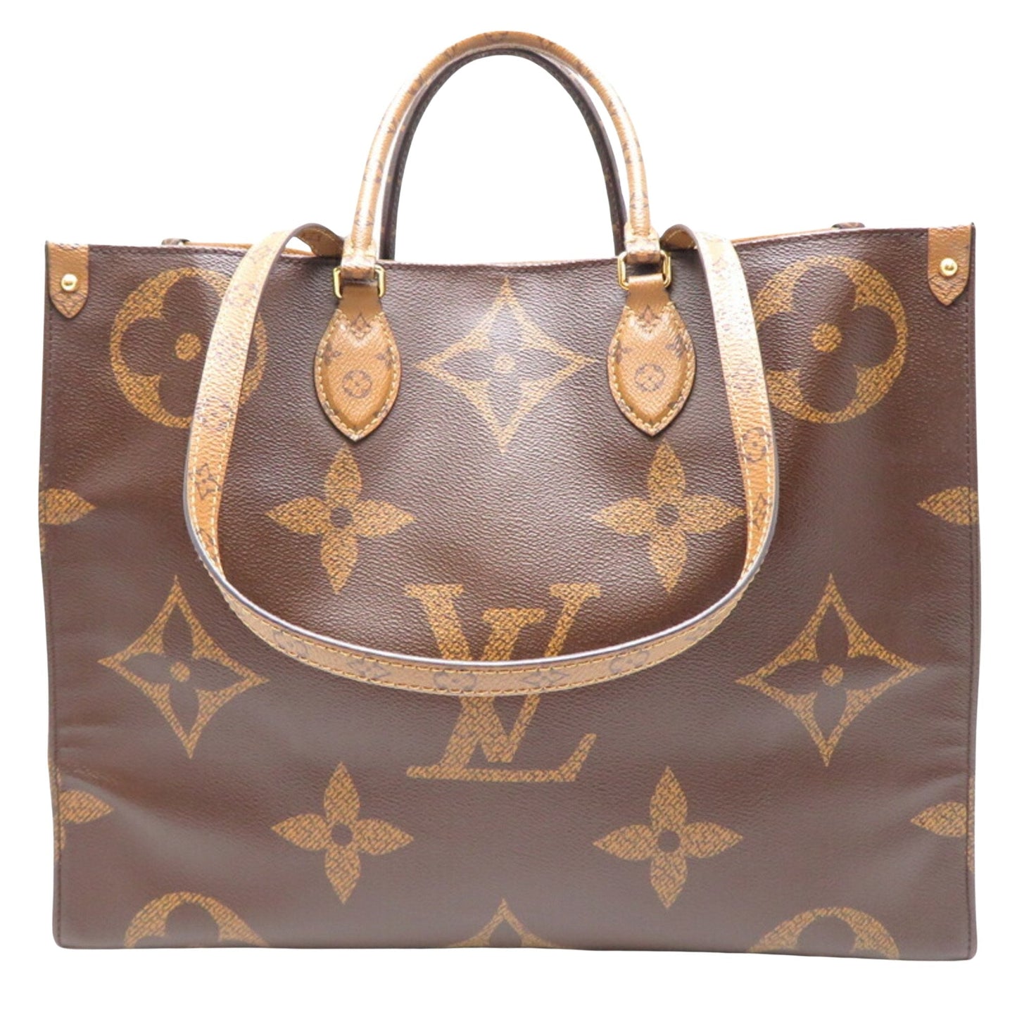 Luxury Canvas Tote Bag with Monogram Detailing