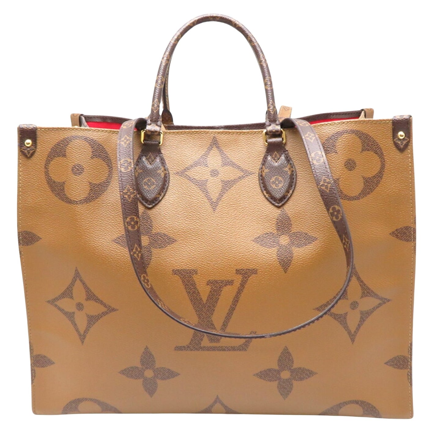 Luxury Canvas Tote Bag with Monogram Detailing