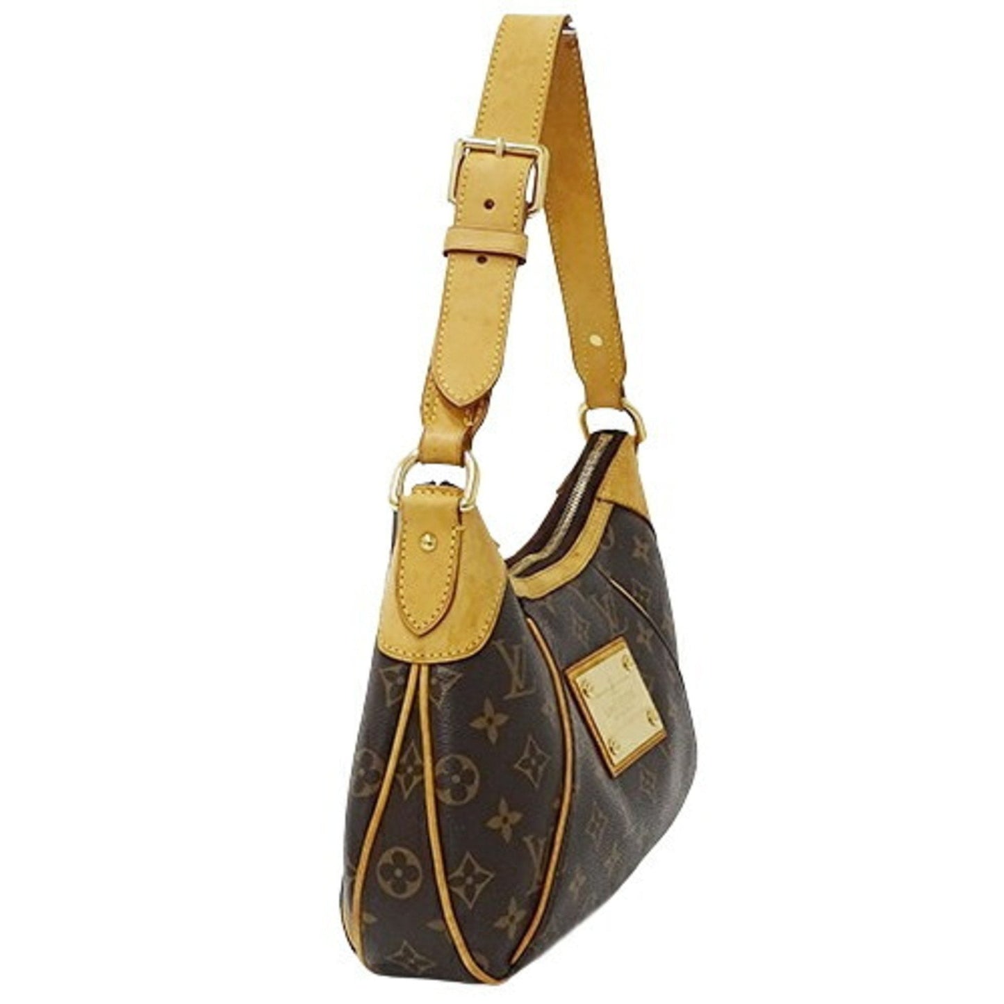 Designer Canvas Shoulder Bag in Good Condition