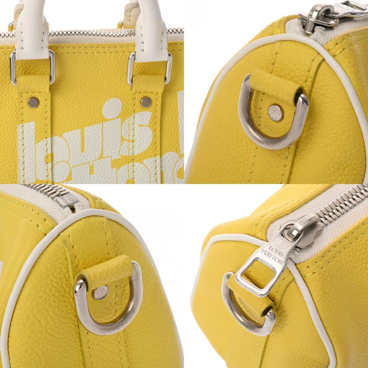 Leather Keepall Bag with Shoulder Strap