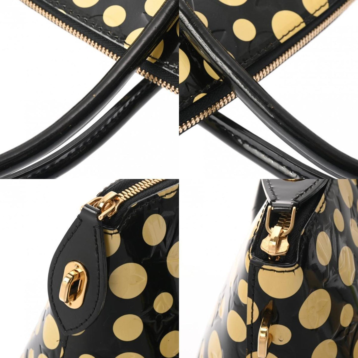 Patent Leather Lockit Handbag with Dust Bag