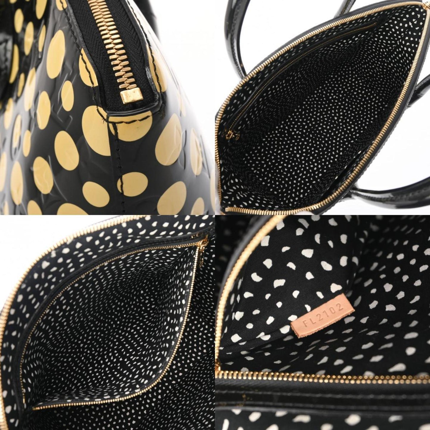 Patent Leather Lockit Handbag with Dust Bag