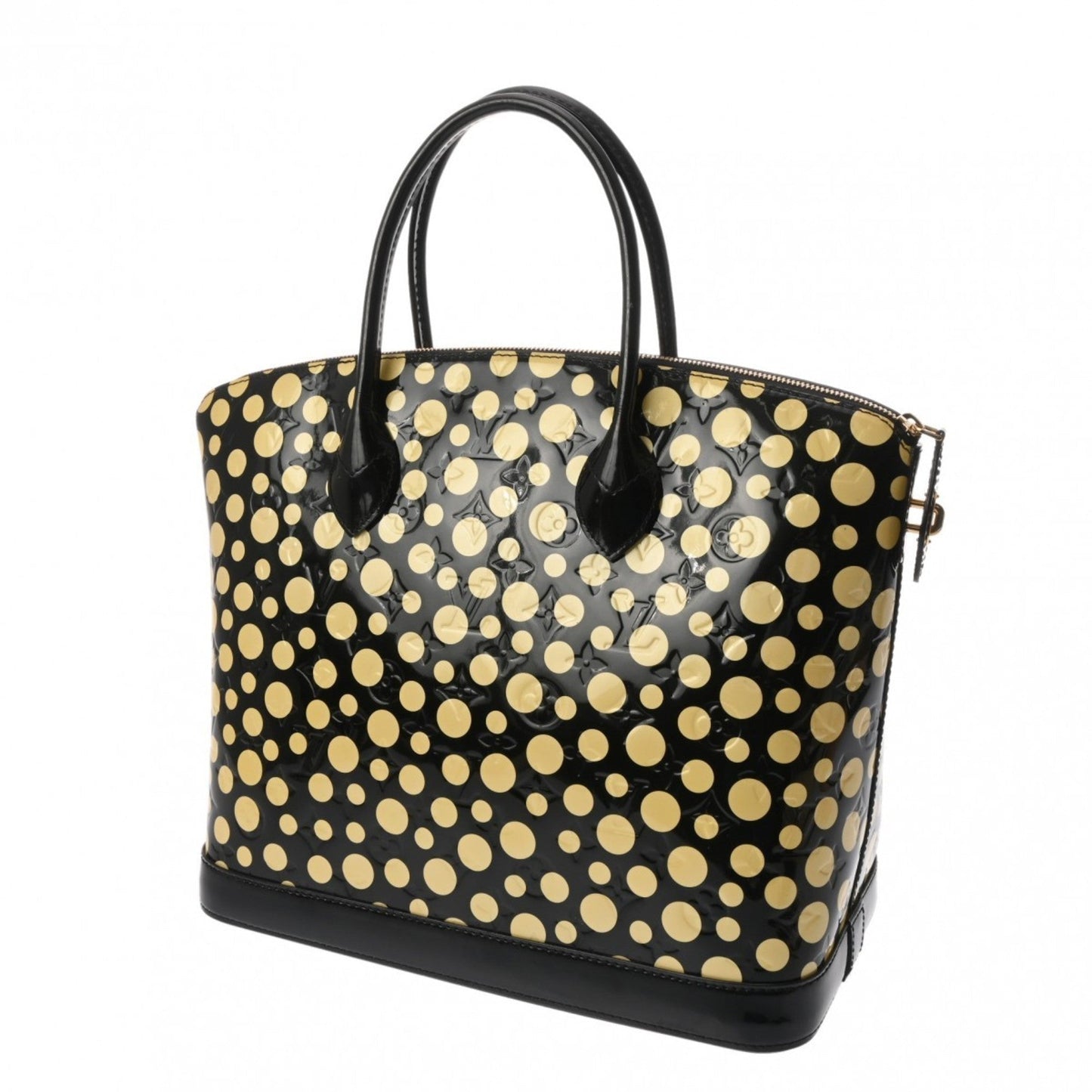 Patent Leather Lockit Handbag with Dust Bag