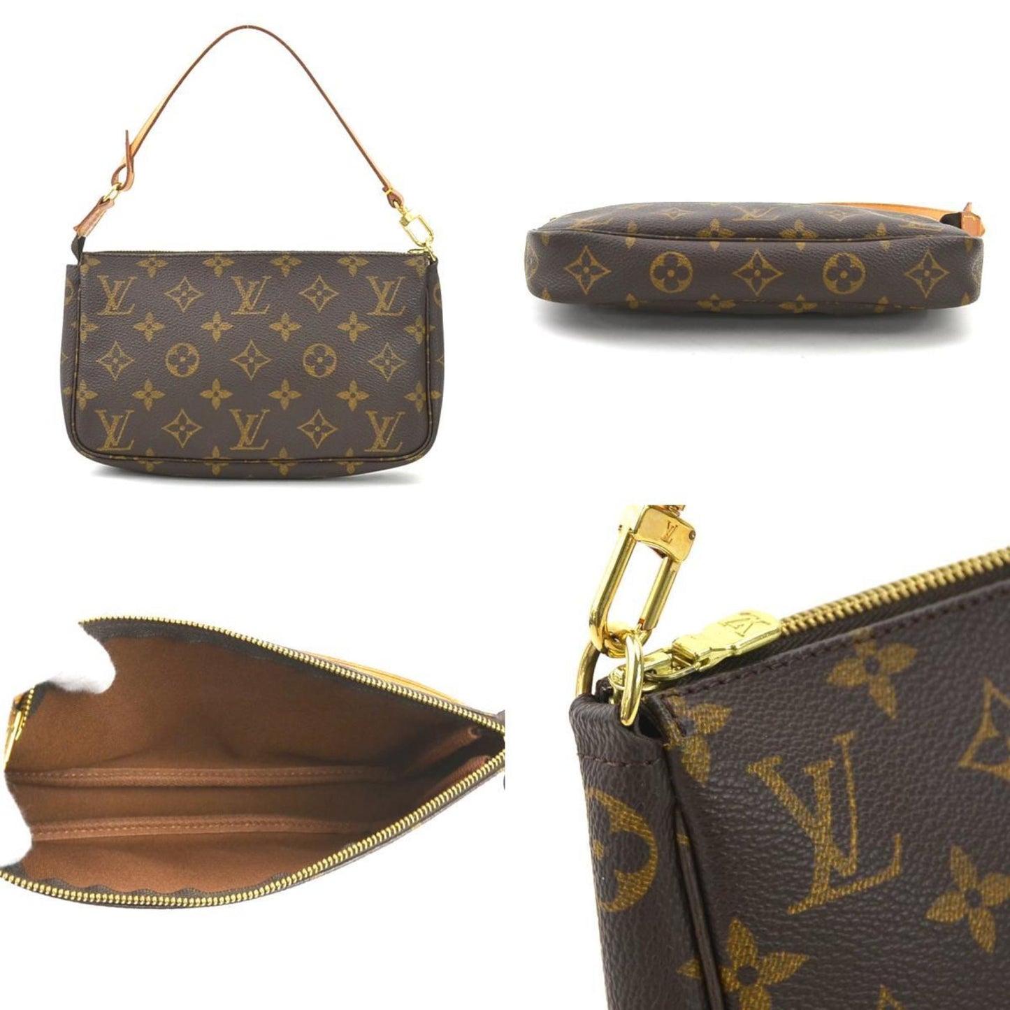 Pochette Accessoire Canvas Clutch with Slight Wear and Discoloration