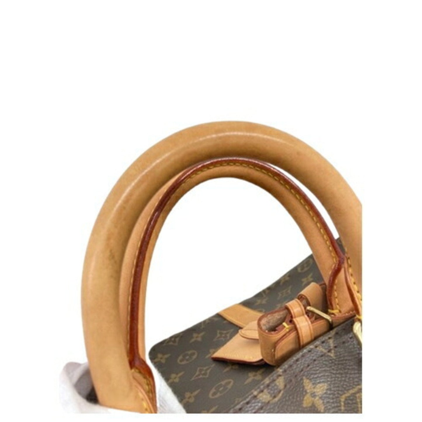 Luxury Monogram Canvas Duffel Bag with Name Tag and Padlock